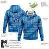 Custom Stitched Powder Blue Royal-White 3D Pattern Design Sports Pullover Sweatshirt Hoodie