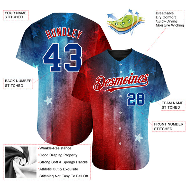 Wholesale 4XL sublimated red white button jersey baseball suit jersey From  m.