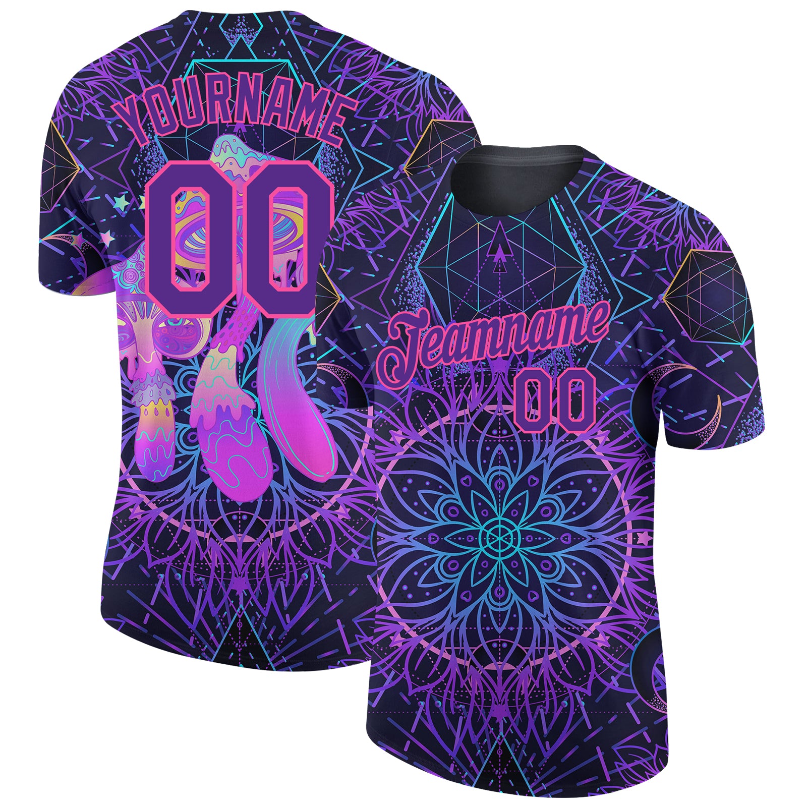 Purple Sublimation T-Shirt 95% Polyester