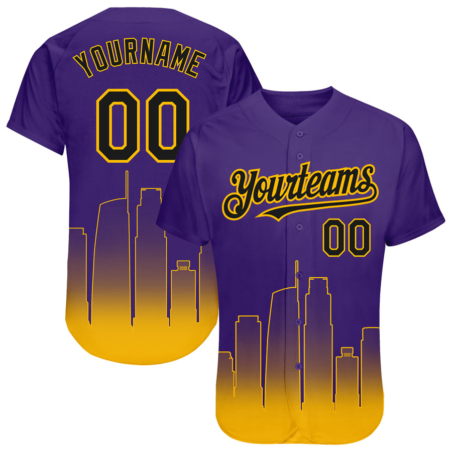 Custom Baseball Jersey Burgundy Yellow 3D Washington City Edition Fade Fashion Authentic Women's Size:S