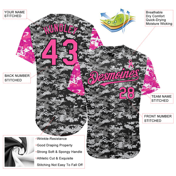 MLB Breast Cancer Awareness Harlem Pink Customizable Baseball Jersey – Gas  Trend
