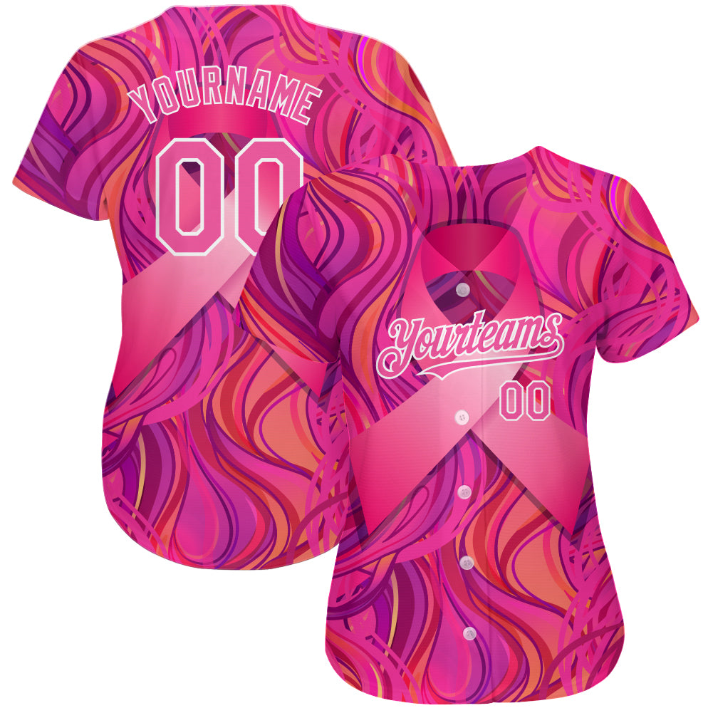 Real Football Jersey Pink Purple Light Blue Breast Cancer 