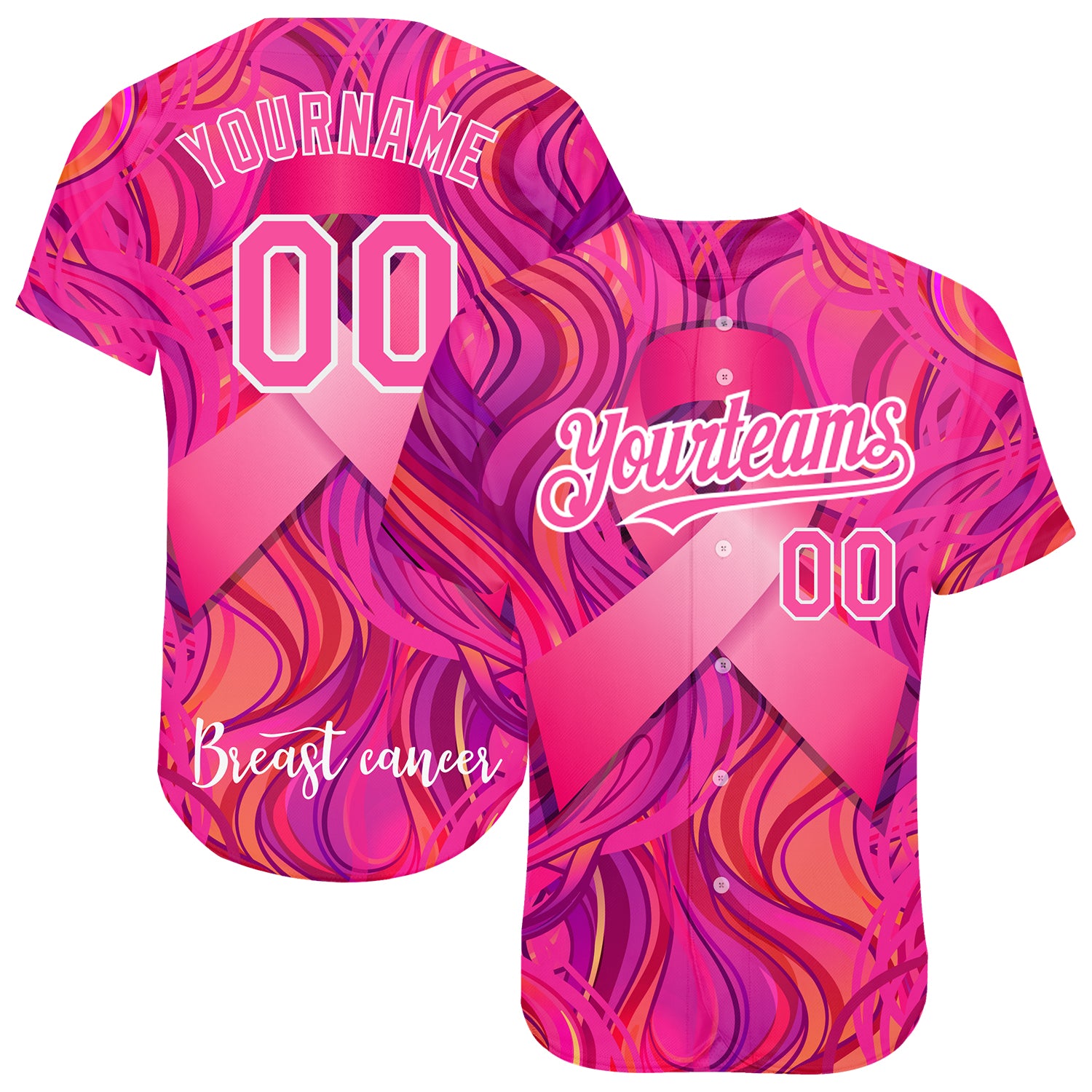 Buffalo Inspired Breast Cancer Awareness Apparel Pink Ribbon 