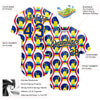 Custom White Royal-Yellow 3D Pattern Design Bowling Authentic Baseball Jersey