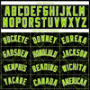 Custom Black Neon Green-White Geometric Shapes Authentic City Edition Basketball Jersey