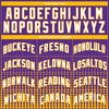 Custom Purple Gold-White Halftone Authentic City Edition Basketball Jersey