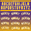 Custom Purple Gold-White Halftone Authentic City Edition Basketball Jersey