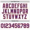 Custom White Purple-Orange Line Authentic Baseball Jersey