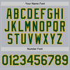 Custom Gray Green-Gold Line Authentic Baseball Jersey