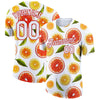 Custom White Red 3D Pattern Design Summer Holiday Fruit Performance T-Shirt