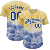 Custom Yellow Royal-White 3D Pattern Design Religion Jesus Christ Authentic Baseball Jersey