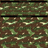 Custom Olive Neon Green-Black 3D Pattern Design Dinosaur Performance T-Shirt