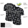 Custom Black White 3D Pattern Design Tiger Performance T-Shirt