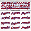 Custom White Red-Royal 3D Pattern Design Gradient Style Twinkle Star Authentic Baseball Jersey