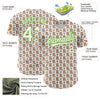 Custom White Aurora Green 3D Pattern Design Animal Dog Authentic Baseball Jersey