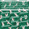 Custom Kelly Green White 3D Pattern Design Animal Crane Performance T-Shirt