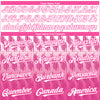 Custom White Pink 3D Pattern Design Lines Authentic Baseball Jersey