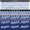 Custom White Royal 3D Pattern Design Lines Authentic Baseball Jersey