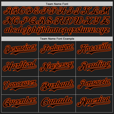 Custom Black Orange 3D Pattern Design Confetti Authentic Baseball Jersey