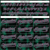 Custom Black Kelly Green-Pink 3D Pattern Design Halftone Dots Authentic Baseball Jersey