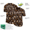 Custom Brown White 3D Pattern Design Cowboy Accessory Performance T-Shirt