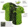 Custom Neon Green Black 3D Pattern Design Rave Halloween Pumpkin Authentic Baseball Jersey