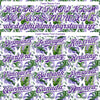 Custom White Purple 3D Pattern Design Tropical Monstera Authentic Baseball Jersey