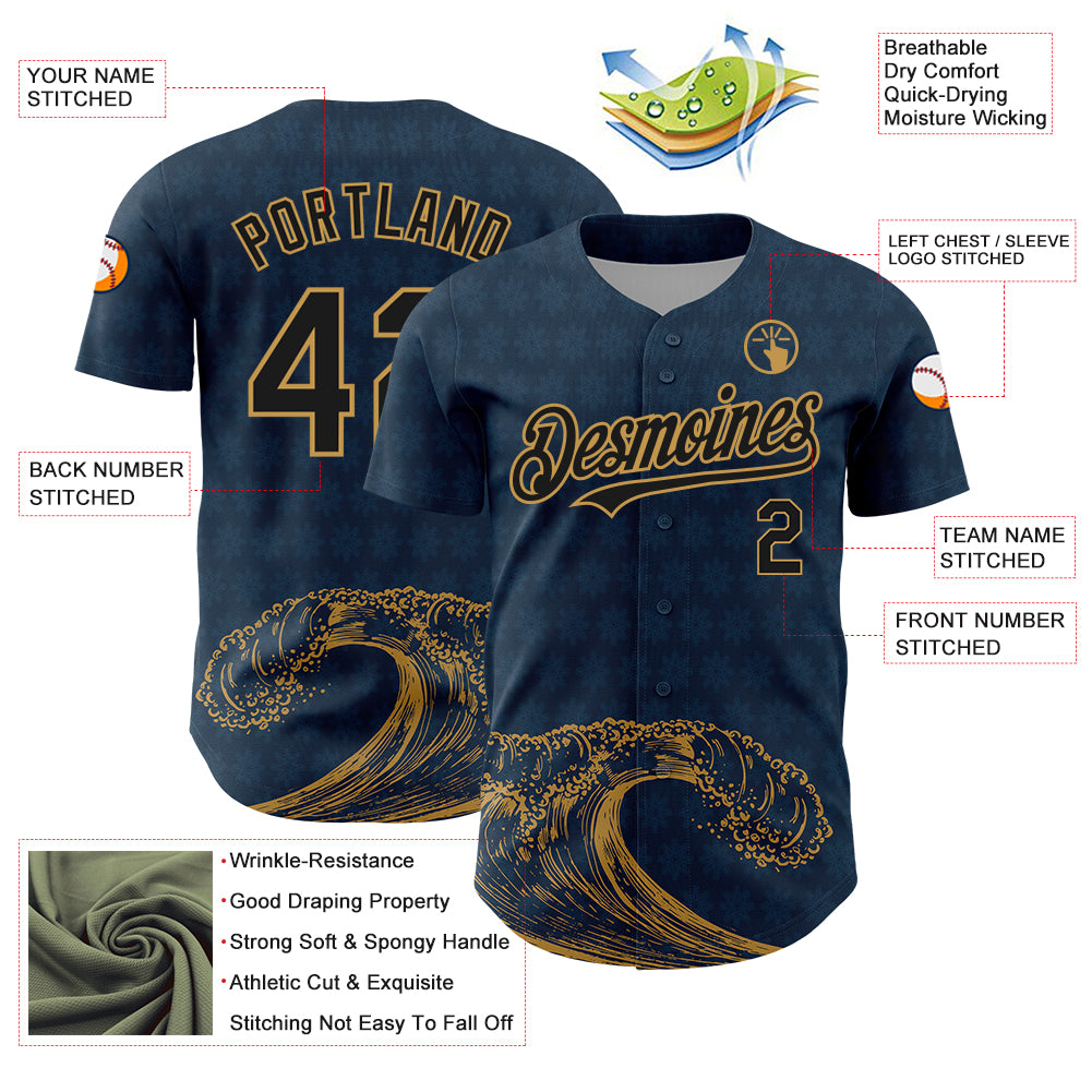 Full sublimation shops U.S. Navy Baseball Jersey