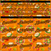 Custom Bay Orange Black 3D Pattern Design Food Pizza And Burger Performance T-Shirt