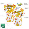 Custom With Yellow-Black 3D Pattern Design Food Pizza Performance T-Shirt