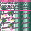 Custom Kelly Green Pink-White 3D Tropical Hawaii Palm Tree And Animal Flamingo Performance T-Shirt