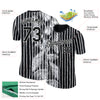 Custom Black White 3D Tropical Hawaii Palm Leaves Performance T-Shirt