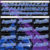 Custom Black Thunder Blue-Purple 3D Pattern Design Knight Hero Art Authentic Baseball Jersey