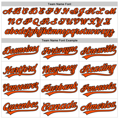 Custom White Orange-Black 3D Halloween Authentic Baseball Jersey