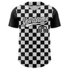 Custom Black White 3D Halloween Authentic Baseball Jersey