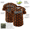 Custom Black White 3D Halloween Authentic Baseball Jersey