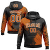 Custom Stitched Black Texas Orange-White 3D Pattern Design Abstract Brush Stroke Sports Pullover Sweatshirt Hoodie