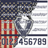 Custom Stitched White Navy 3D American Flag And Deer Hunting Sports Pullover Sweatshirt Hoodie