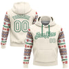 Custom Stitched Cream Red-White 3D Christmas Sports Pullover Sweatshirt Hoodie