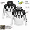 Custom Stitched Black White 3D Chess International Chess Day Sports Pullover Sweatshirt Hoodie