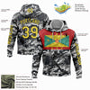 Custom Stitched Camo Yellow-Black 3D Grenada Grenadian Flag Sports Pullover Sweatshirt Salute To Service Hoodie