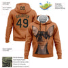 Custom Stitched Orange Black-Old Gold 3D Pattern Design Prague Ratter Sports Pullover Sweatshirt Hoodie