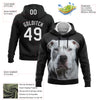 Custom Stitched Black White 3D Pattern Design Dogo-argentino Sports Pullover Sweatshirt Hoodie