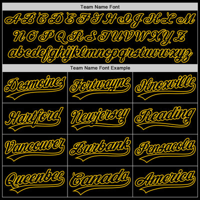 Custom Black Yellow-White 3D Bone Cancer Ribbon Authentic Baseball Jersey