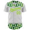 Custom White Neon Green 3D Gallbladder And Bile Duct Cancer Ribbon Authentic Baseball Jersey