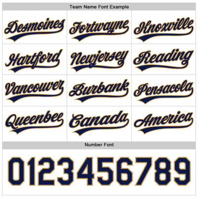 Custom White Navy-Old Gold 3D Pattern Design Evil Eyes Authentic Baseball Jersey