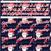 Custom Navy Red-White Christmas 3D Performance T-Shirt