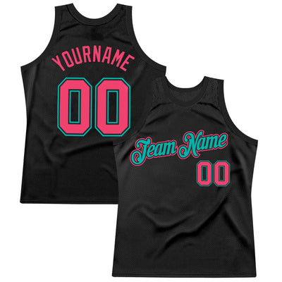 FANSIDEA Custom Pink Light Blue-Black Authentic City Edition Basketball Jersey Men's Size:S