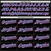 Custom Black Pink-Light Blue Mesh Authentic Throwback Baseball Jersey