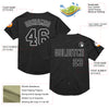 Custom Black White Mesh Authentic Throwback Baseball Jersey